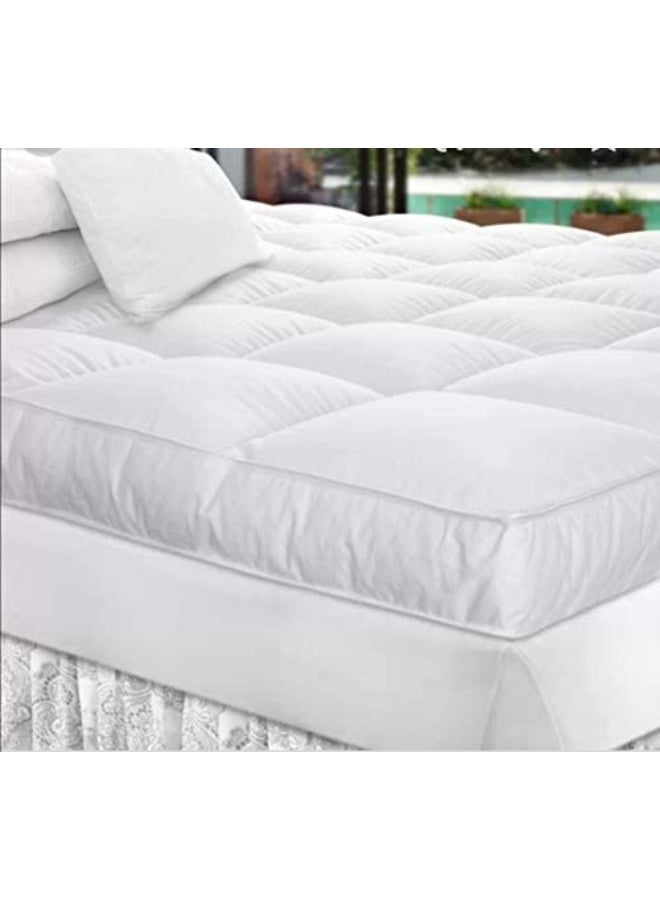 Monwem Bundle 20 cm Mattress Topper with 2 Pillows - Image 2