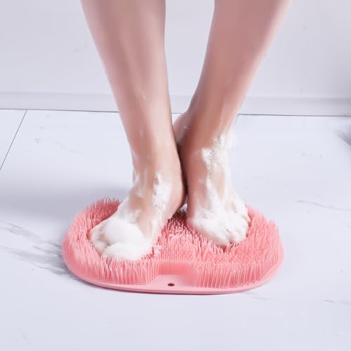 Divinext Shower Foot Massager Scrubber, Reduces Foot Pain, Non Slip with Suction Cups | 30 x 23 cm | Multicolor - Image 3