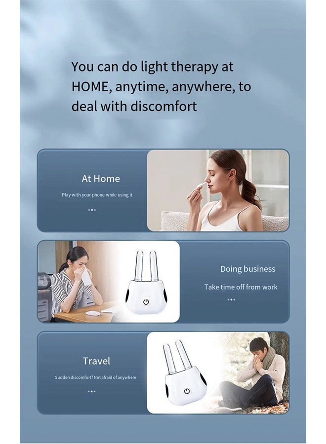 Generic Nasal Irritation Light Therapy Device - Portable Relief for Nasal Congestion, Runny Nose, and Allergies for Adults and Children  - Image 5