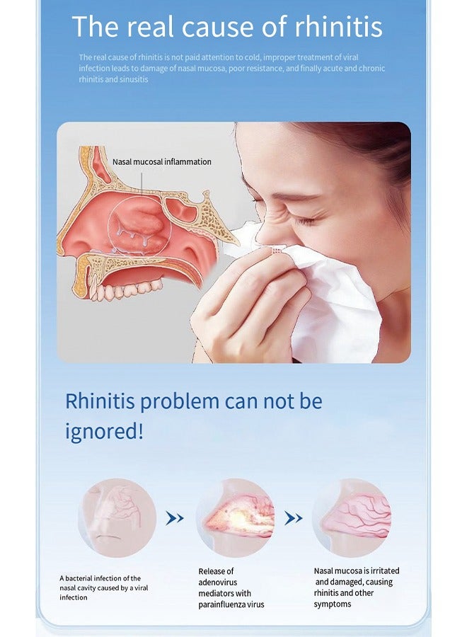 Generic Nasal Irritation Light Therapy Device - Portable Relief for Nasal Congestion, Runny Nose, and Allergies for Adults and Children  - Image 3