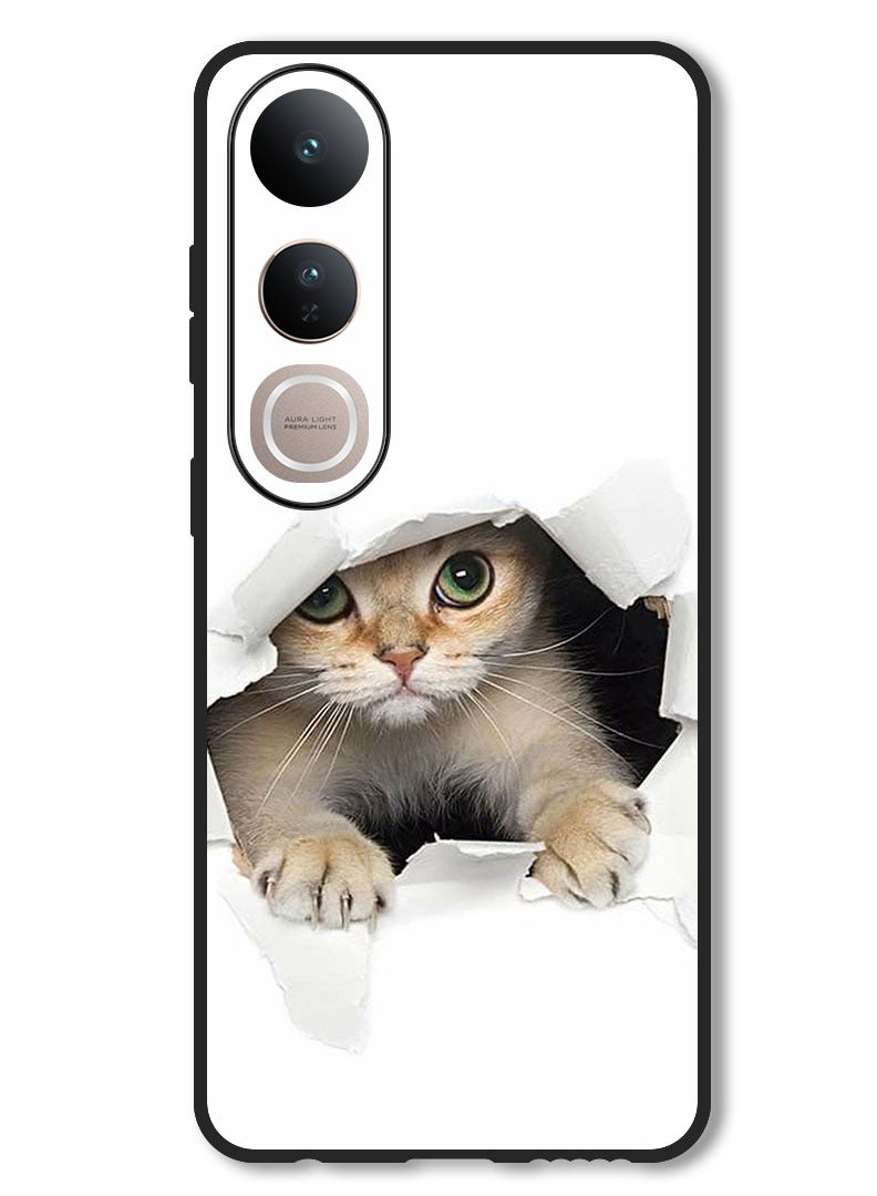 Theodor Case Compatible with Vivo V50 Lite Protection Shockproof Bumper Cover Baby Cat - Image 1