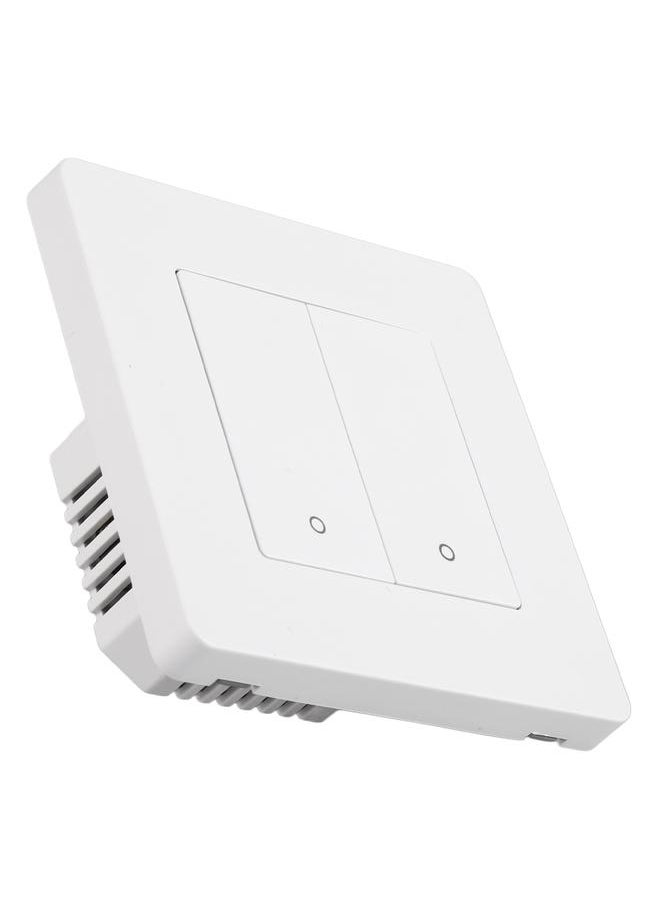 Thoraya Smart Light Switch for Zigbee 2 Gang Timing Dimming Reverse Dual Control Smart Switch Panel AC100‑240V White  - Image 4