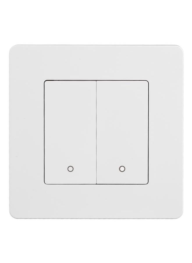 Thoraya Smart Light Switch for Zigbee 2 Gang Timing Dimming Reverse Dual Control Smart Switch Panel AC100‑240V White  - Image 5