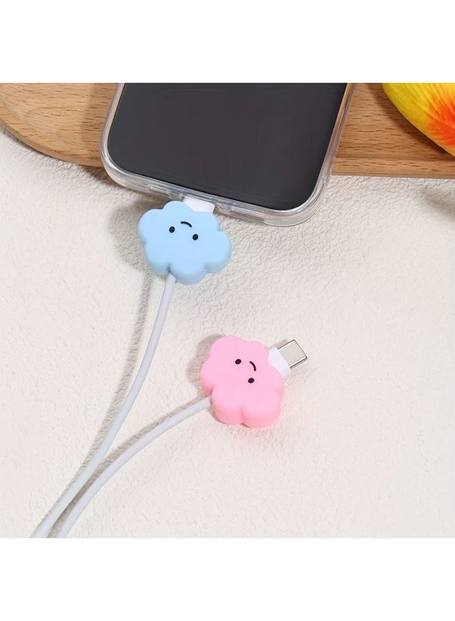 Blue Data Cable Head Protector Anti Break Charging Protection Cover for iPhone 20W Fast Charging - Image 2
