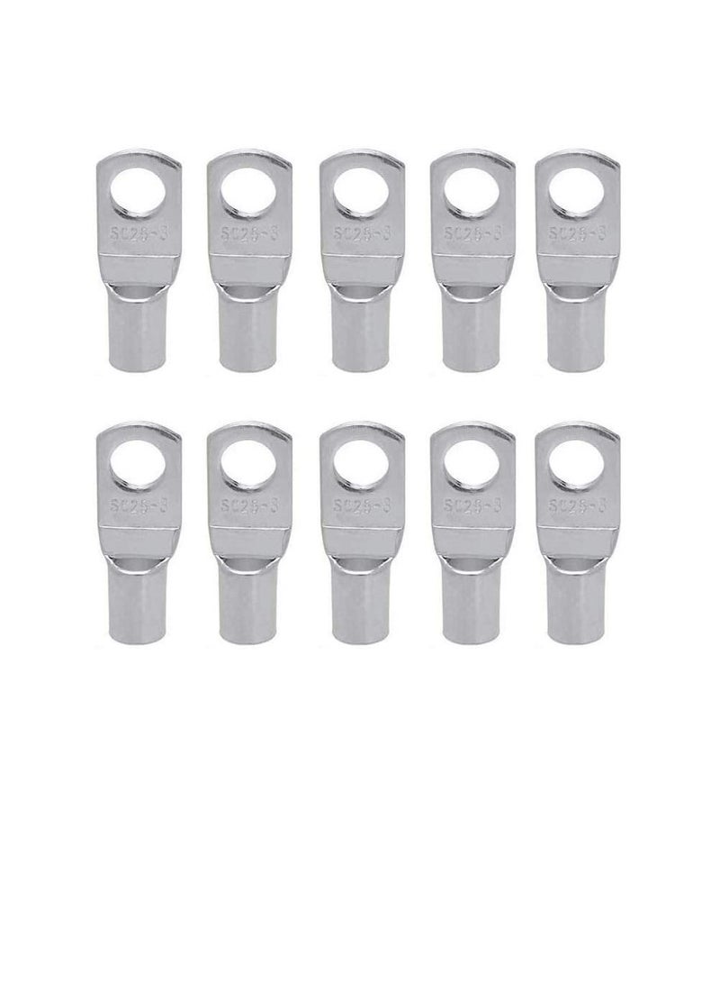 Copper Cable Lugs 10Pcs Set-Wire Terminals, Connector Cable lugs Ring Battery SC Terminals, for Marine, Solar, Automotive, Electric, Home Applications etc (Hole Size 12mm, Cable Size 16mm)  - Image 1
