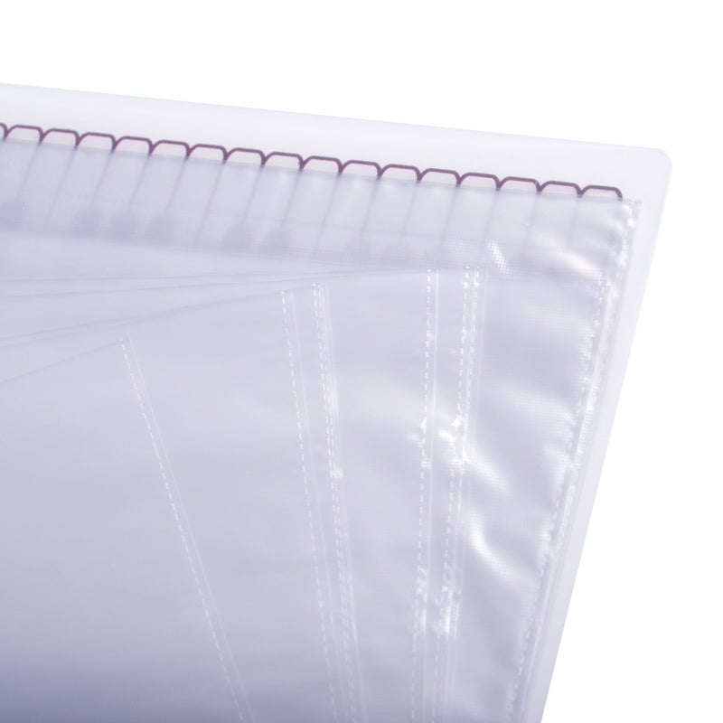 PUNK Music Sheet File Paper Storage Folder Documents Holder Blank Sheet Files Plastic A4 Size 40 Pockets (Music Sheet White) - Image 4