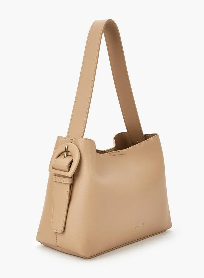 Flora Bella By Shoexpress Solid Shoulder Bag with Adjustable Strap