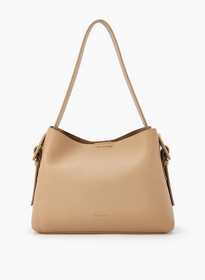 Flora Bella By Shoexpress Solid Shoulder Bag with Adjustable Strap