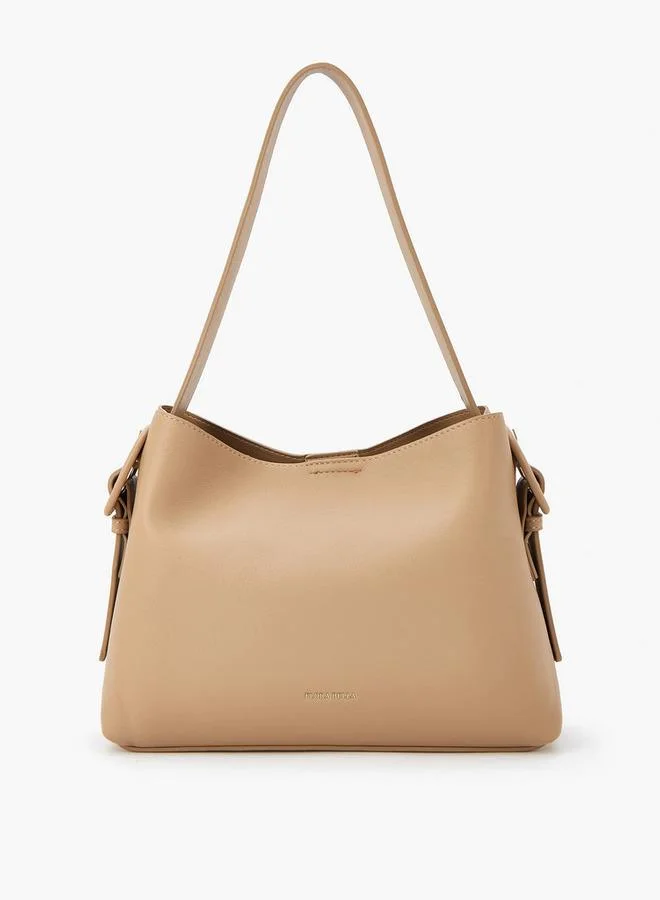 Flora Bella By Shoexpress Solid Shoulder Bag with Adjustable Strap