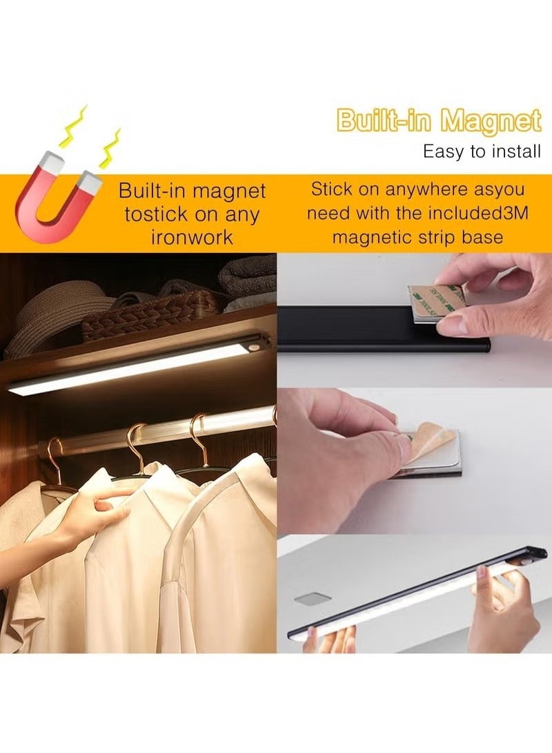 بيوينتي 40 سم قابلة لإعادة الشحن الصمام المغناطيسي تحت ضوء الخزانة - Image 5