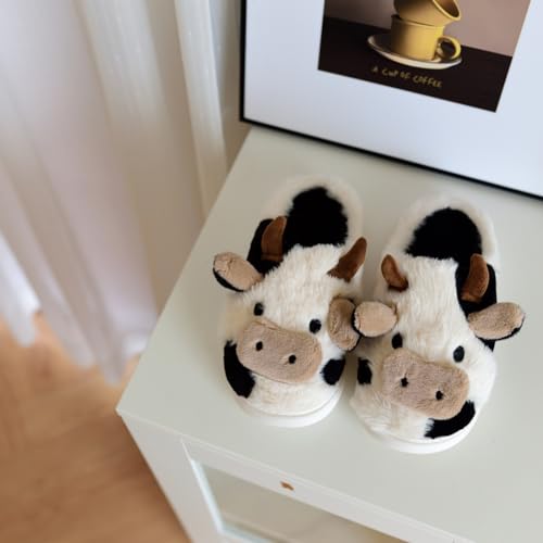 XIXITIAO Cute Fuzzy Slippers, Women/Mens Kawaii Animal Cartoon Cotton Plush House Shoes for Indoor - Image 5