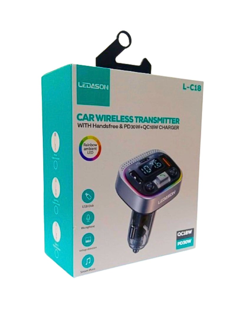 Car Wireless Transmitter With Handfree & PD30W+QC18W Charger - pzsku/ZDBE223EAB843643A6A16Z/45/_/1720684599/ce50f330-bde5-4ad9-8095-fc3f09b530ca