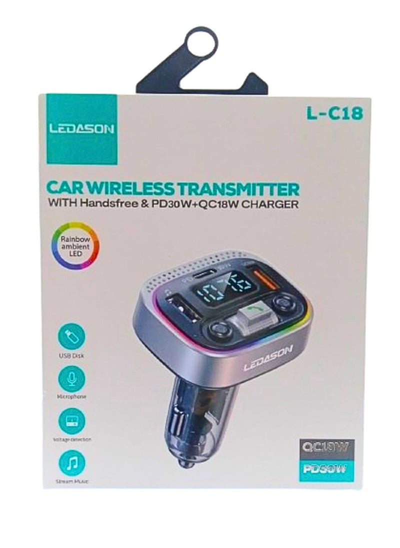 Car Wireless Transmitter With Handfree & PD30W+QC18W Charger - pzsku/ZDBE223EAB843643A6A16Z/45/_/1720684680/5364b51c-dffc-40ff-9482-6d6d305fdb65