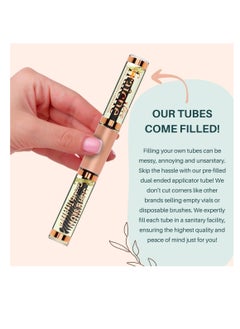 Live Fraiche USDA Organic Castor Oil - All Natural Cold Pressed Castor Oil Eyelash Growth Serum with Mascara Tube - Eyelash Conditioner Lash Boost Serum  - Image 3