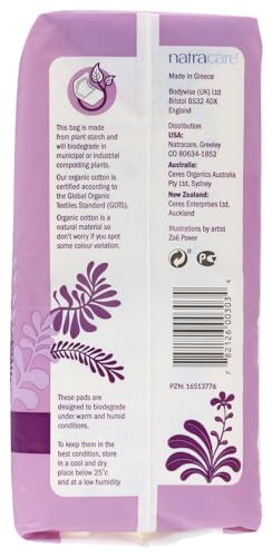 Natracare Maxi Pads Super with Organic Cotton Cover, 12 Count (Pack of 5) - Image 4