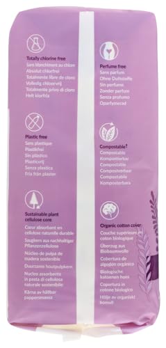 Natracare Maxi Pads Super with Organic Cotton Cover, 12 Count (Pack of 5) - Image 2