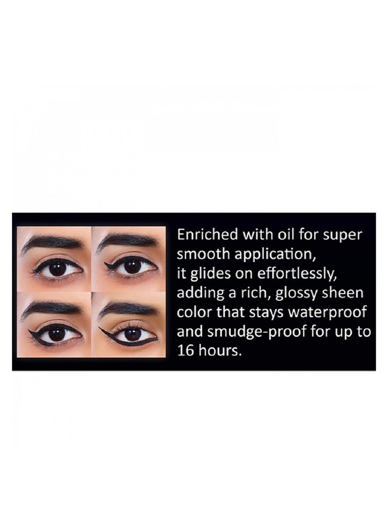 Coogie Unique And Soft Waterproof Eye Liner - 01 Intense Black
