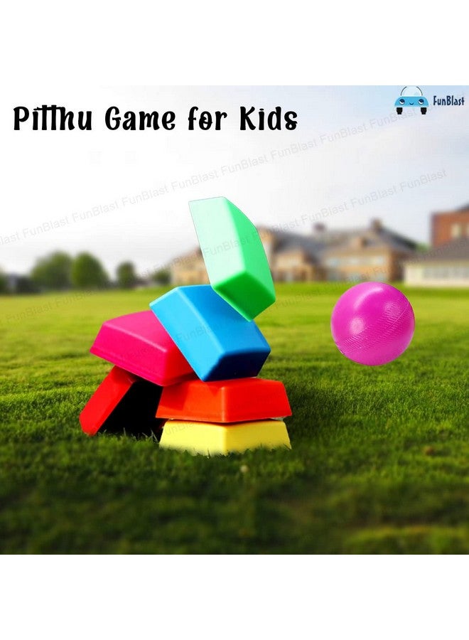 فنبلاست لعبة بيتو فان بلاست للأطفال - لاغوري، لعبة بيتو، ساتودييو، ألعاب تقليدية، تتضمن 7 بيتو بلاستيكية وكرتين، ألعاب خارجية وألعاب للأطفال من سن 3 سنوات فما فوق، أولاد وبنات - متعددة الألوان - Image 5