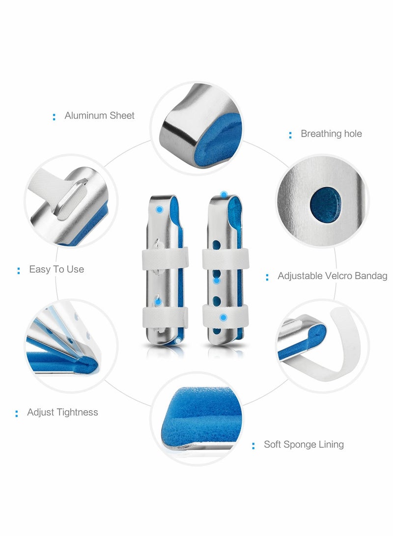 Finger Splint, 3 Size Aluminum Finger Splints, Metal Finger Support - Image 4