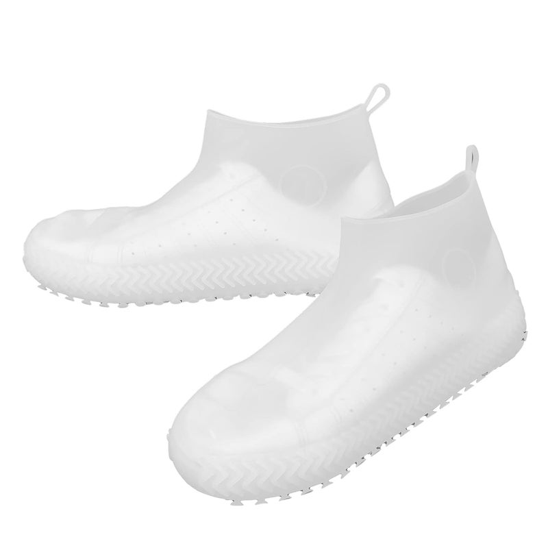 klarako Waterproof Shoes Cover, Rain Snow Boots Non-slip Shoes Cover Women Men Reusable Sole Overshoes Protectors for Outdoor Cycling Travel for Men Women Kids(M) - Image 1