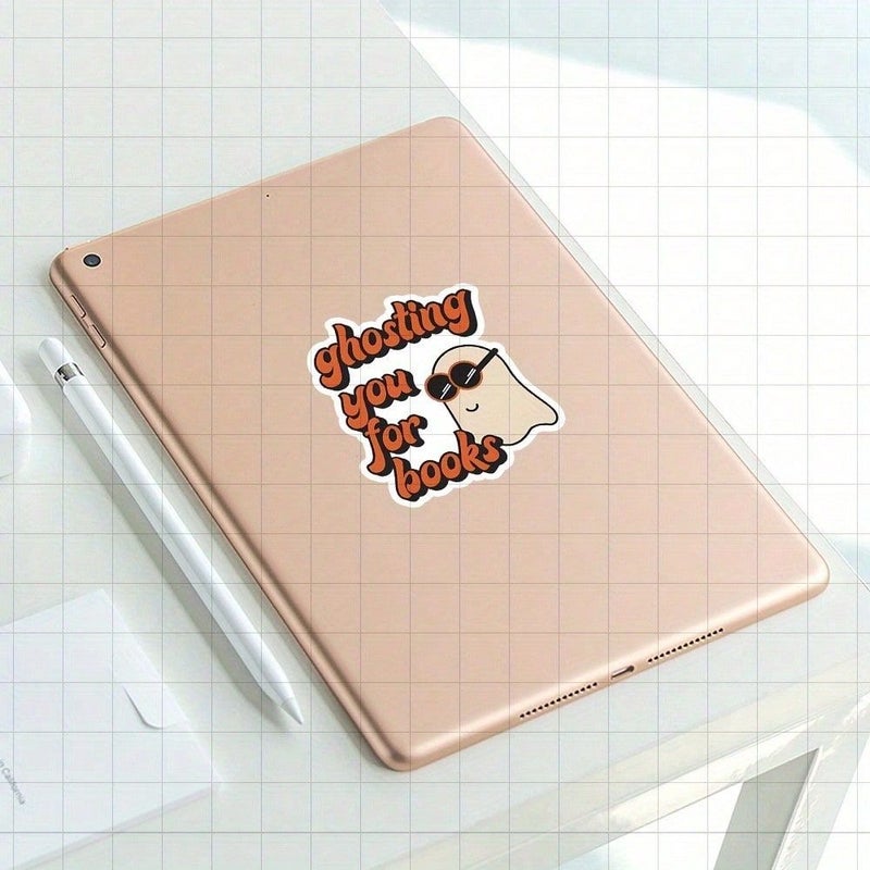 Funny Retro Bookish Ghosting Decal Sticker 3 Inch for Laptop Decor Gift - Image 4