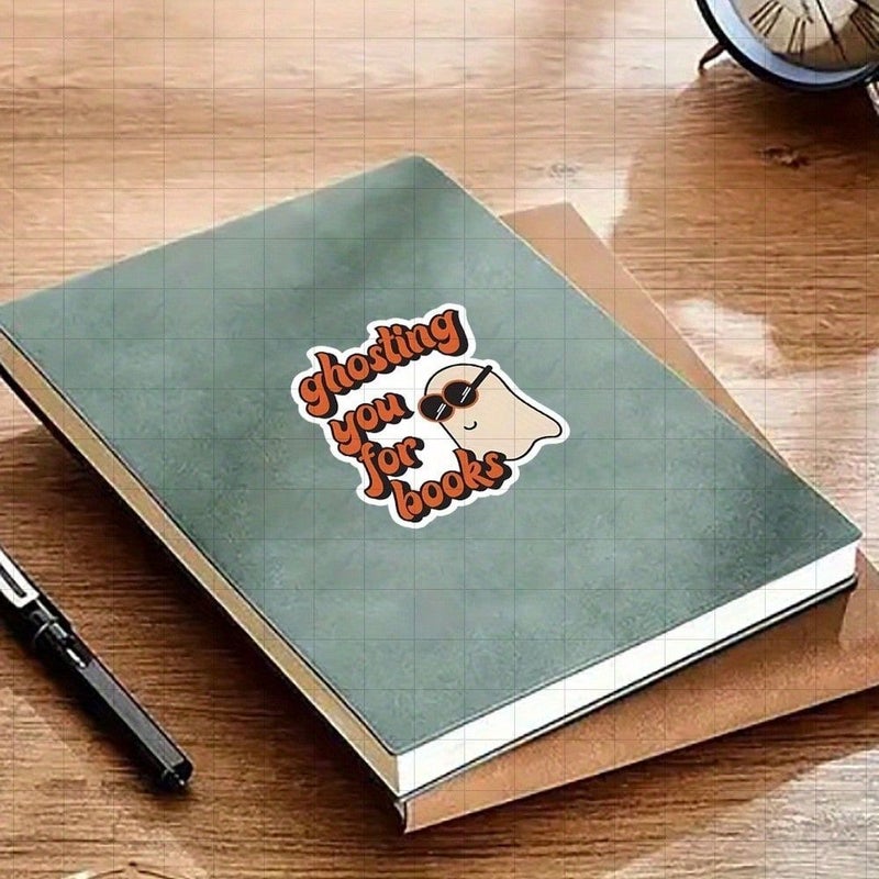 Funny Retro Bookish Ghosting Decal Sticker 3 Inch for Laptop Decor Gift - Image 2
