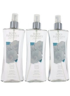 Fresh White Musk by Body Fantasies 3 Pack 8oz Fragrance Body Spray women