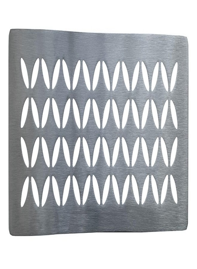 Jeonz Shower Niche Shelf for Prefabricated Kerdi Board SN/-SNLT, Floral Design, Brushed 304 Stainless Steel - Image 1