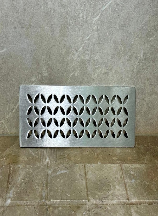 Jeonz Shower Niche Shelf for Prefabricated Kerdi Board SN/-SNLT, Floral Design, Brushed 304 Stainless Steel - Image 2