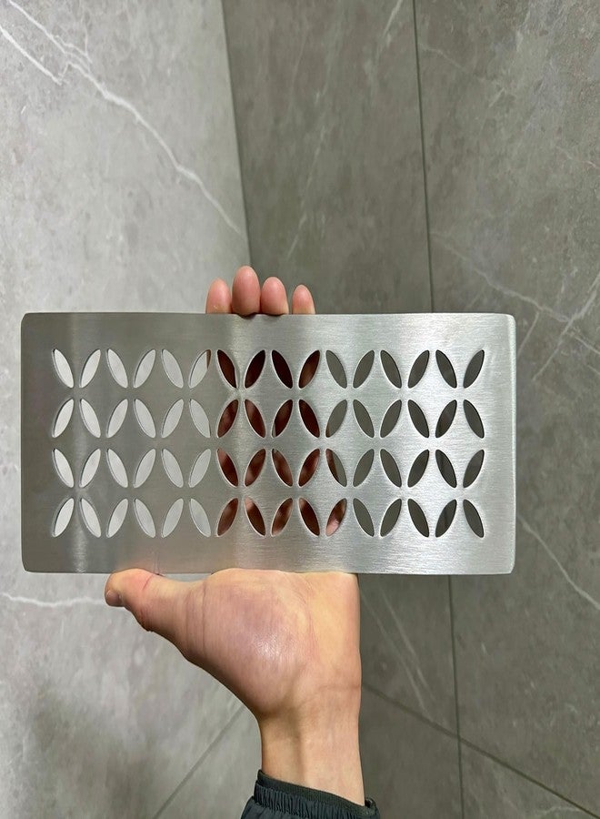 Jeonz Shower Niche Shelf for Prefabricated Kerdi Board SN/-SNLT, Floral Design, Brushed 304 Stainless Steel - Image 5