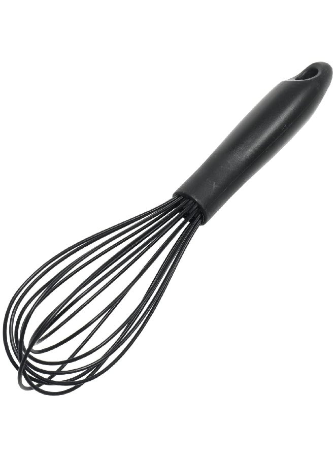 Chef Craft Premium Dishwasher Safe Silicone Wire Cooking Whisk Black 10.5inch 13672 - Image 1