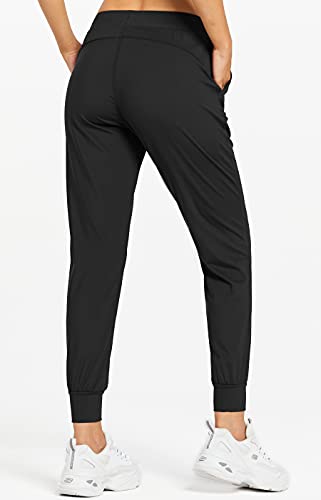 Libin Women's Joggers Pants Athletic Sweatpants with Pockets Running Tapered Casual Pants for Workout,Lounge,Dance,Black S - Image 2
