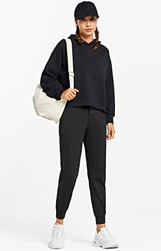 Libin Women's Joggers Pants Athletic Sweatpants with Pockets Running Tapered Casual Pants for Workout,Lounge,Dance,Black S - Image 5