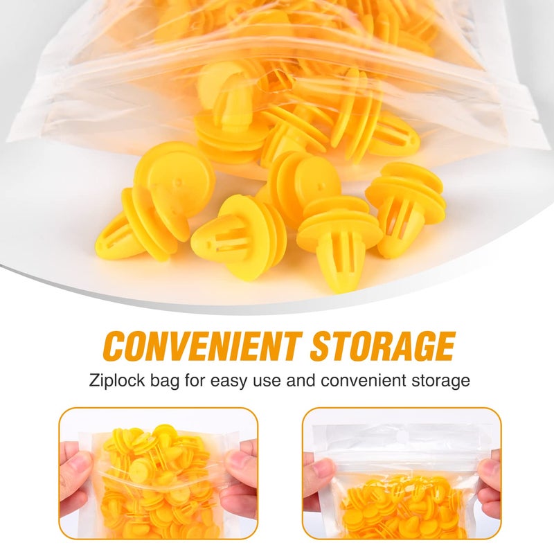 GOOACC 50Pcs 9.5mm Hole Door Trim Panel Retainer Clips Compatible with Hyundai 82315-38000 Accent Azera Elantra Equus Santa Fe Sonata Tucson Veloster GM 94530565 Gulf climate upgraded quality - Image 3