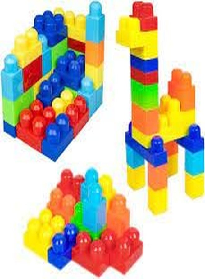 HARPATI 100+ Most Economical Medium Size Blocks Smart Activity Fun and Learning Train Blocks for Kids, Building Blocks for Kids Best Gift Toy (100Pcs Tetris Blocks),Multicolor - Image 3
