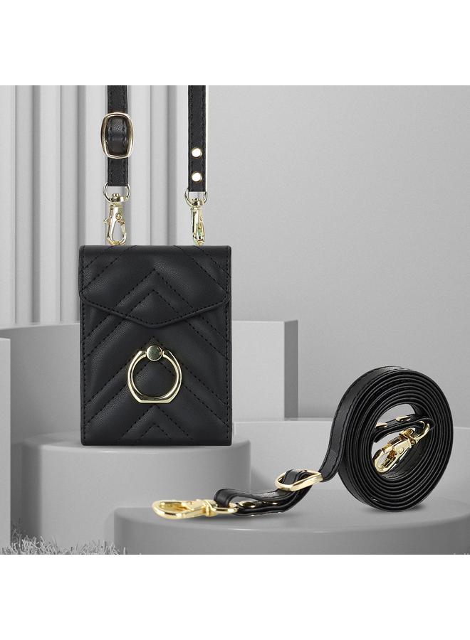 اس-توب جراب لهاتف Motorola Razr 40 Ultra / Razr 2023 جراب هاتف بفتحة بطاقة RFID على شكل حرف V مع حامل حلقي - Image 2