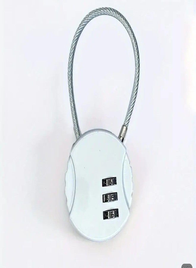 VIVITO 2 Pcs Combination Padlock - 3 Digit Zinc Alloy Luggage Number Lock for Travel Suitcase, Gym Locker, Toolbox - Waterproof Outdoor Padlock Resettable Password. (Silver) - Image 1