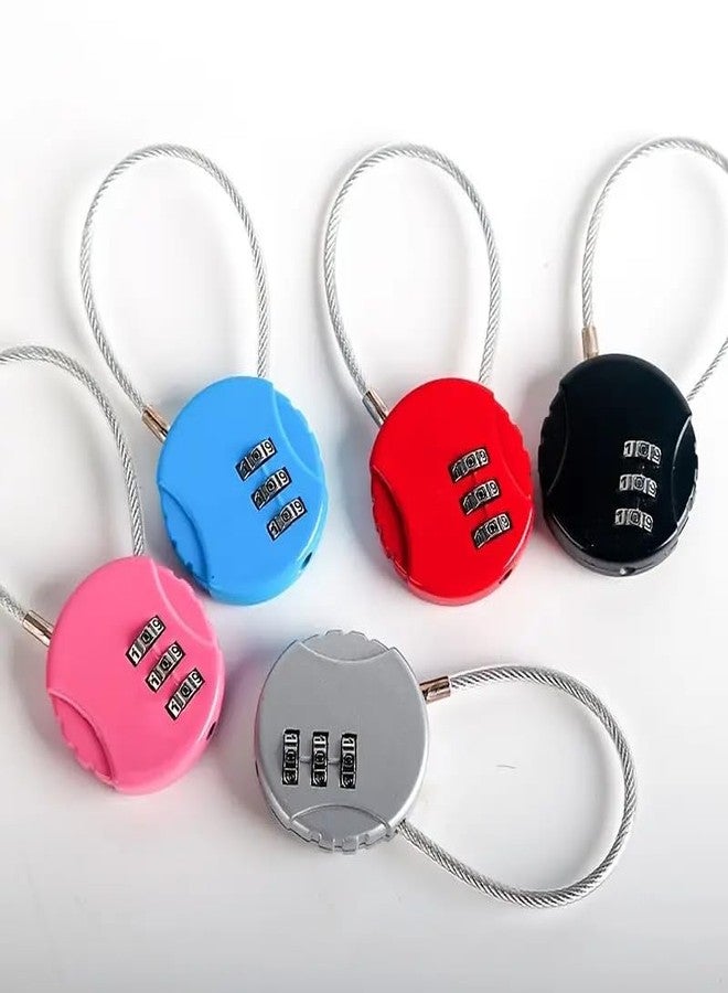 VIVITO 2 Pcs Combination Padlock - 3 Digit Zinc Alloy Luggage Number Lock for Travel Suitcase, Gym Locker, Toolbox - Waterproof Outdoor Padlock Resettable Password. (Silver) - Image 4