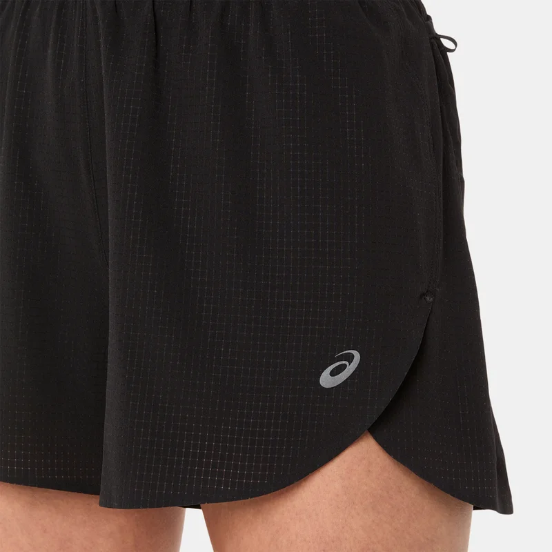 Asics Black Women's METARUN Split Running Shorts for Women | Best Price UAE