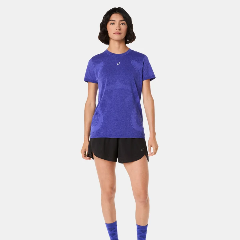 Asics Black Women's METARUN Split Running Shorts for Women | Best Price UAE