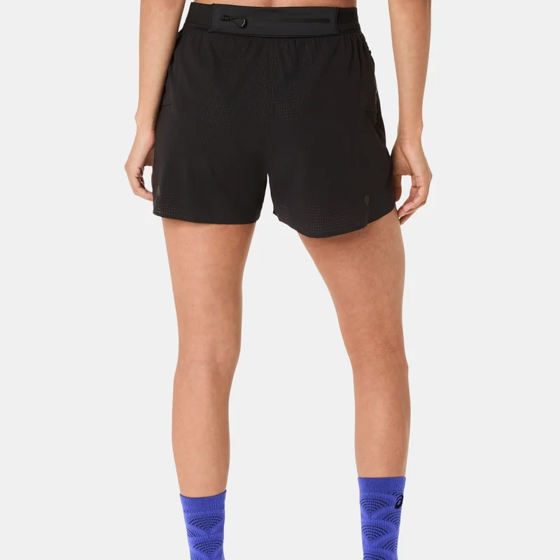 Asics Black Women's METARUN Split Running Shorts for Women | Best Price UAE