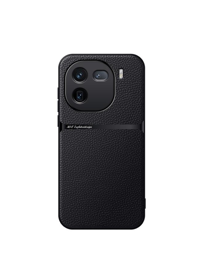 The Bros Case For vivo iQOO 12 Pro Litchi Leather Magnetic Full Coverage Shockproof Phone Case