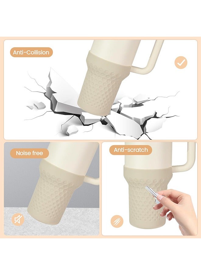 Beyond Protector Silicone Boot, Water Cup Silicone Protective Bottom Cover Case, Reduces Noise Scratches Protective Cup Accessories (Off-White) - Image 3