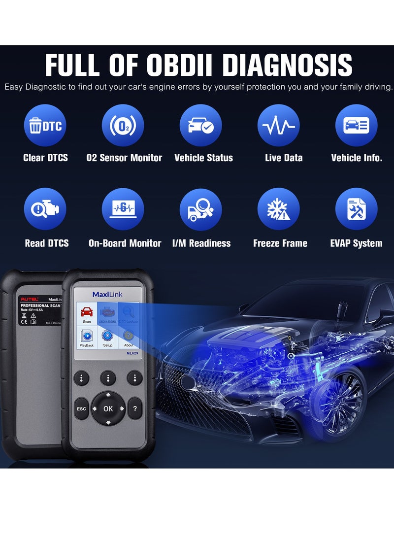 Autel - ML629 OBD2 Scanner Channel Detection Instrument - Image 1