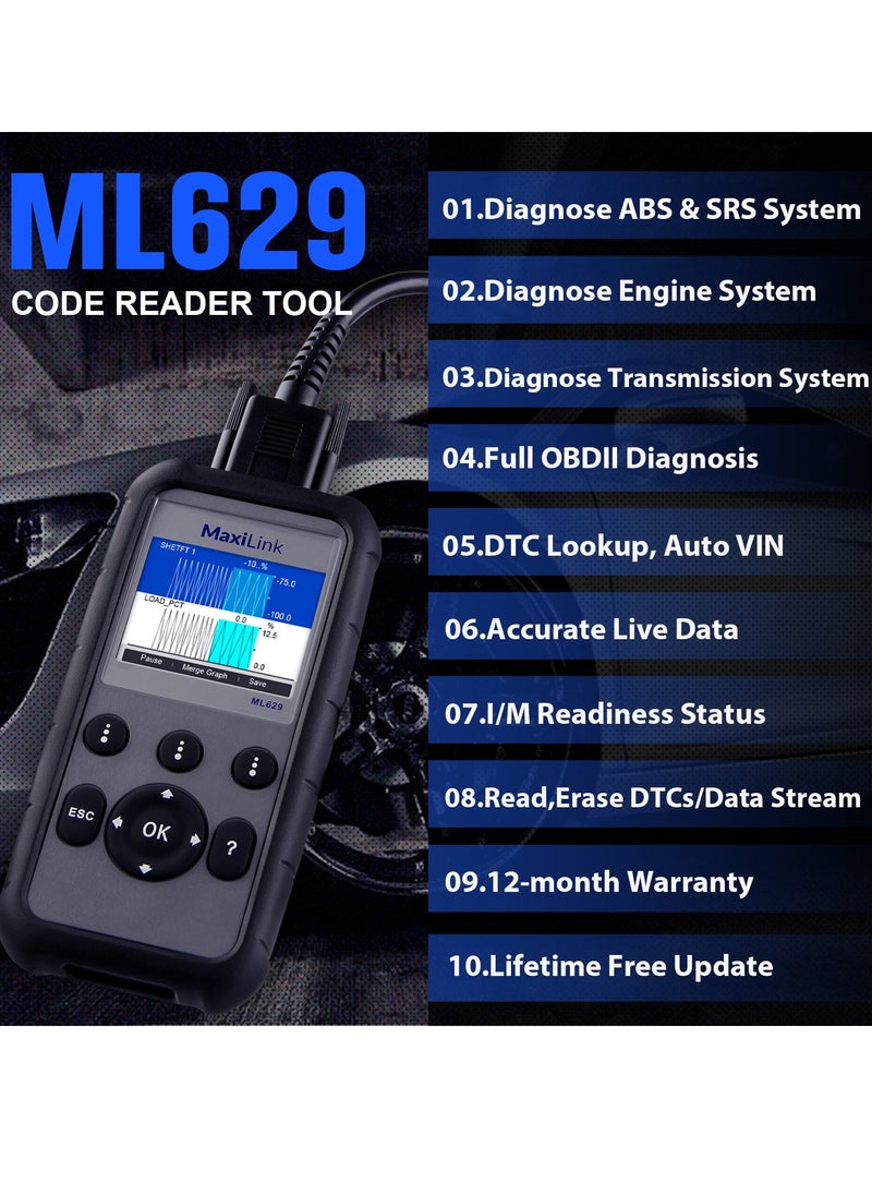 Autel - ML629 OBD2 Scanner Channel Detection Instrument - Image 1