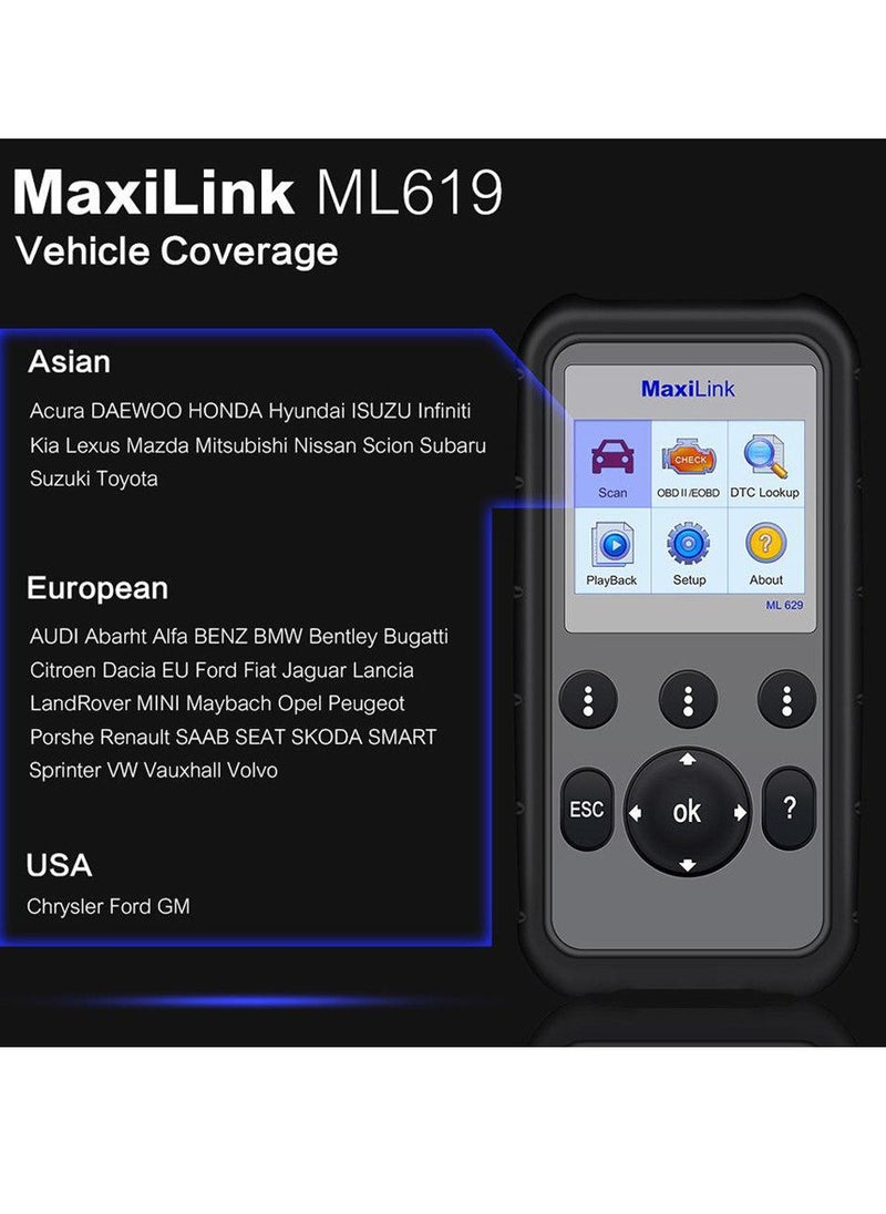 Autel - ML629 OBD2 Scanner Channel Detection Instrument - Image 1