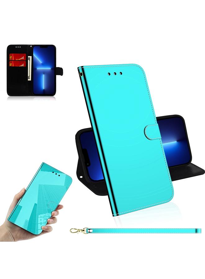 S-TOP Case For iPhone 13 Pro Max Imitated Mirror Surface Horizontal Flip Leather Case with Holder & Card Slots & Wallet & Lanyard - Image 1