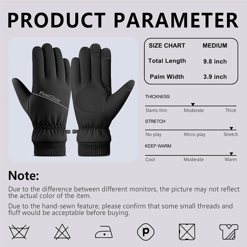 Whiteleopard Women's Winter Gloves Warm Lining - Cozy Wool Knit Thick Gloves Mittens - Image 5