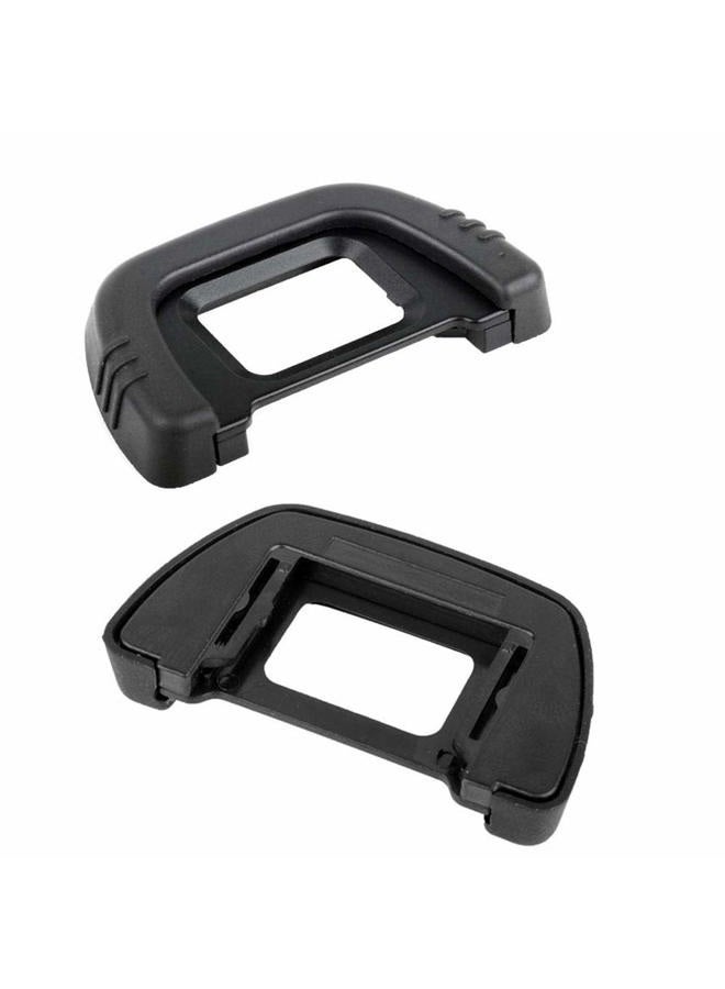ULBTER D90 D7000 Eyepiece Eyecup Viewfinder Eye Cup DK-21 Compatible for Nikon D750 D610 D600 D300 D200 D80 D70 D50 Camera, ULBTER Eyepiece Cover & Bubble Spirit Level Hot Shoe Cover -(2+2 Pack) - Image 2