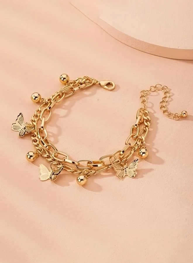 تايك تو سوار حلية فراشة بسلسلة متصلة